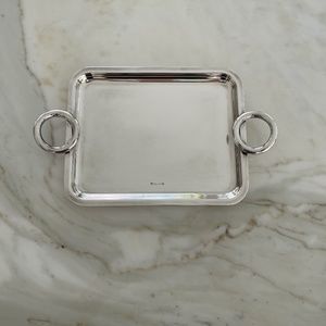 CHRISTOFLE VERTIGO SMALL SILVER PLATED TRAY